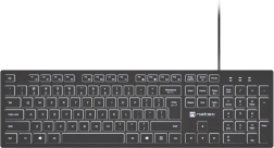 Bedrade toetsenbord natec herring glow met witte verlichting