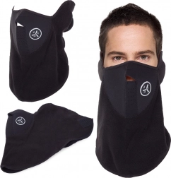 Thermoactief gezichtsmasker voor fiets en motor van neopreen en fleece