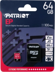 Patriot EP A1 microSDXC-kaart 64 GB V30