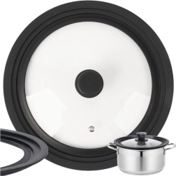 Universele siliconen-glazen deksel 3-in-1 RUHHY 28/30/32 cm