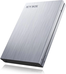 ICY BOX extern aluminium behuizing voor 2,5" SATA-schijf met schrijfbescherming (USB 3.0 UASP)