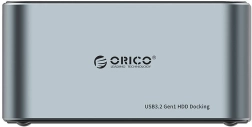 ORICO dockinstation voor 2,5"/3,5" HDD/SSD met klonen, USB 3.2 Gen1 5 Gb/s, USB‑C naar USB‑C/USB‑A (zwart)