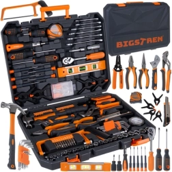 BIGSTREN gereedschapsset 168 stuks in koffer met 3/8″ ratel 72T
