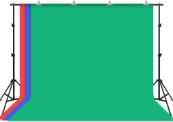 Steun voor fotografie-achtergrond Puluz met 3 gekleurde achtergronden