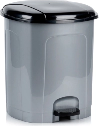 Plastic pedaalemmer 21 l, grijs