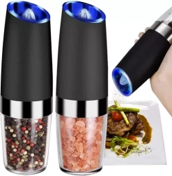 Elektrische zwaartekrachtkruidenmolen - set van 2 stuks Ruhhy