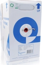 Afschermde netwerkkabel FTP Cat 5e, AWG24, 305 m, grijs