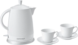 Keramische waterkoker met kopjes CONCEPT 1,5 l
