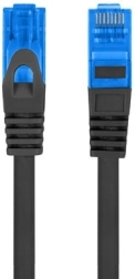 Patchkabel cat.6a S/FTP CCA 0,5 m zwart