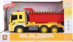 Batterij-aangedreven kiepwagen met licht en geluid