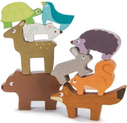 Houten bosdieren om te stapelen Le Toy Van