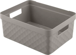 Kunststof opbergmand HEIDRUN Diamond 36 × 27 × 14 cm, mix van kleuren - 1 stuk