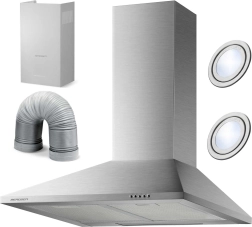 Schoorsteen-afzuigkap 60 cm BERDSEN BT-213 inox