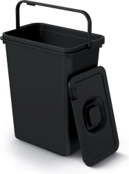 Afvalbak met flapdeksel 10 l van gerecycled plastic