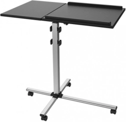 Mobiele tafel voor projector en notebook zwart