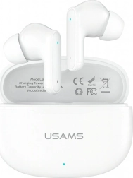 Draadloze oordopjes TWS USAMS E05 Bluetooth 6.0 wit