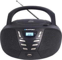 Boombox FM CD/MP3/USB/AUX zwart