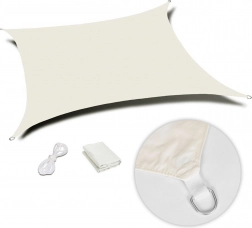 Vierkante waterdichte schaduwdoek 3×3 m MultiGarden – Beige