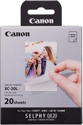 Set papier en inkt voor Canon SELPHY QX20-printer