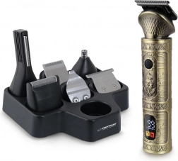 Draadloze 7‑in‑1 trimmer en scheerapparaat ESPERANZA ADONIS met LCD‑display