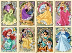Puzzel Prinsessen in art-nouveaustijl - Ravensburger 1000 stuks