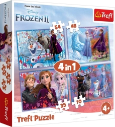 Puzzel 4-in-1 FROZEN 2 – Reis naar het onbekende