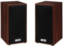 Houten stereoluidsprekers 2.0 iBOX SP1, bruin