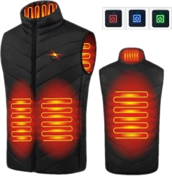 Unisex verwarmd USB-vest, maat 2XL