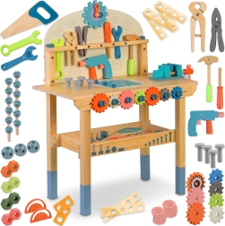 Houten kinderwerkbank met gereedschap RICOKIDS