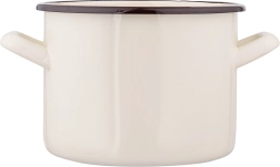 Silesia geëmailleerde kookpot 2,2 l, 16 cm, crème