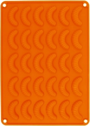 Siliconen vorm voor croissantjes oranje Sillinie