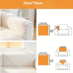 Anti-slip elastische overtrek voor bank en fauteuil 70 × 70 cm