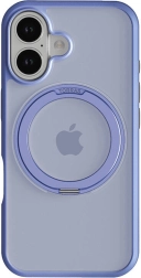 TORRAS Ostand Pro-hoesje voor iPhone 16, blauw, met MagSafe en draaibare ring