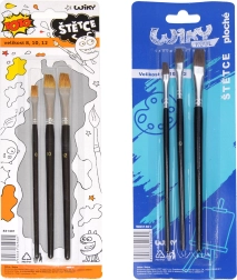 Set platte kwasten 3 stuks