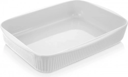 Porseleinen ovenschaal wit 30,5 × 24,5 × 5,5 cm, 2,2 l