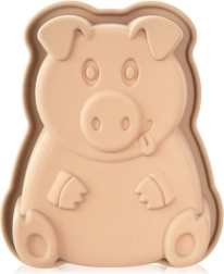 Siliconen bakvorm in de vorm van een biggetje 18 × 14,5 × 4,5 cm