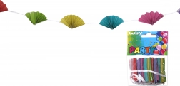 Kleurige papieren slinger 2 meter
