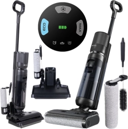 Draadloze dweilzuiger RUHHY Lixo 200 W met zelfreinigingsfunctie