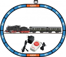 Piko startset passagierstrein met stoomlocomotief Oi2 PKP, H0