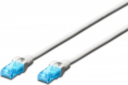 Patchkabel RJ45-RJ45 cat. 5e U/UTP 0,25 m wit