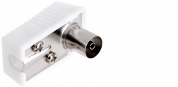 IEC antenne hoekconnector met plastic behuizing