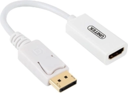 UNITEK adapter DisplayPort naar HDMI 4K, wit