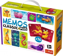 Pexeso Classic & Plus Schattige Monsters 3-in-1