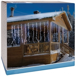 Buiten hangende lichtgordijn-ijsgordijn 220 LED 2 m