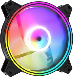 ventilator volcano apex 120 argb reverse 120 mm zwart