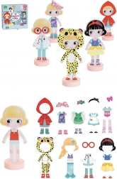 Vilac magnetische aankleedpuzzel – ontwerpster Mia, houten pop 22 cm