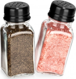Glazen zoutstrooier en peperstrooier 80 ml, set van 2 stuks