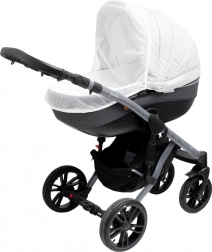 Muskietennet voor kinderwagen New Baby Basic wit