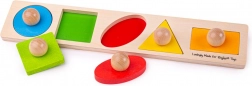 Houten invoegpuzzel vormen Bigjigs Baby