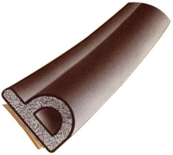 Raamafdichting EPDM P 9 × 5,5 mm bruin 6 m Trelleborg